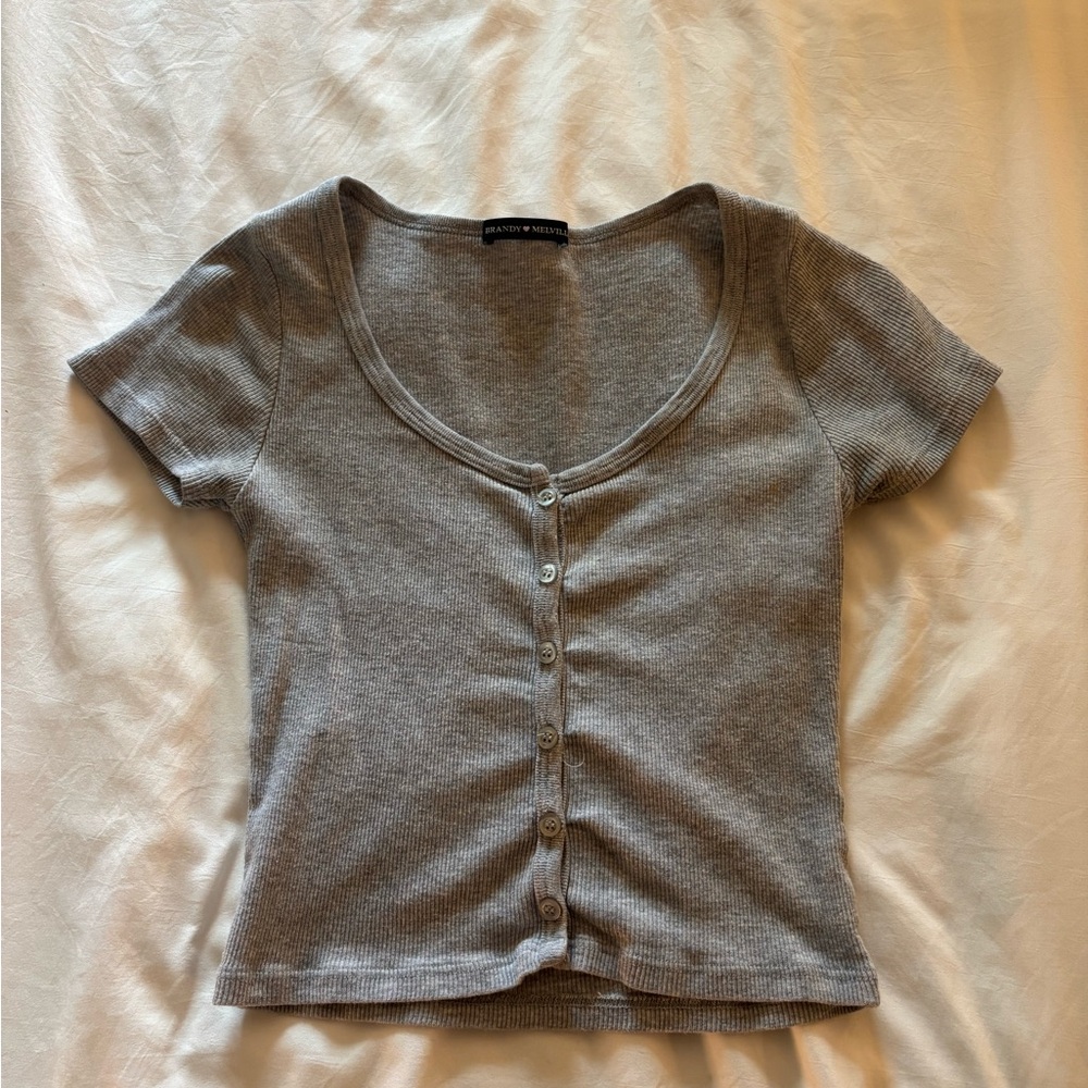Gray Brandy Melville Top